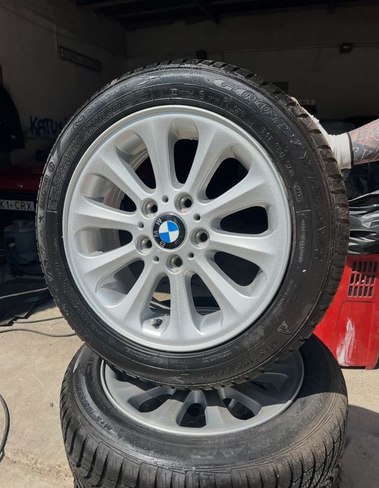 Felgi BMW 5x120 Nowe Opony Zimowe Good Year 195/55R16
