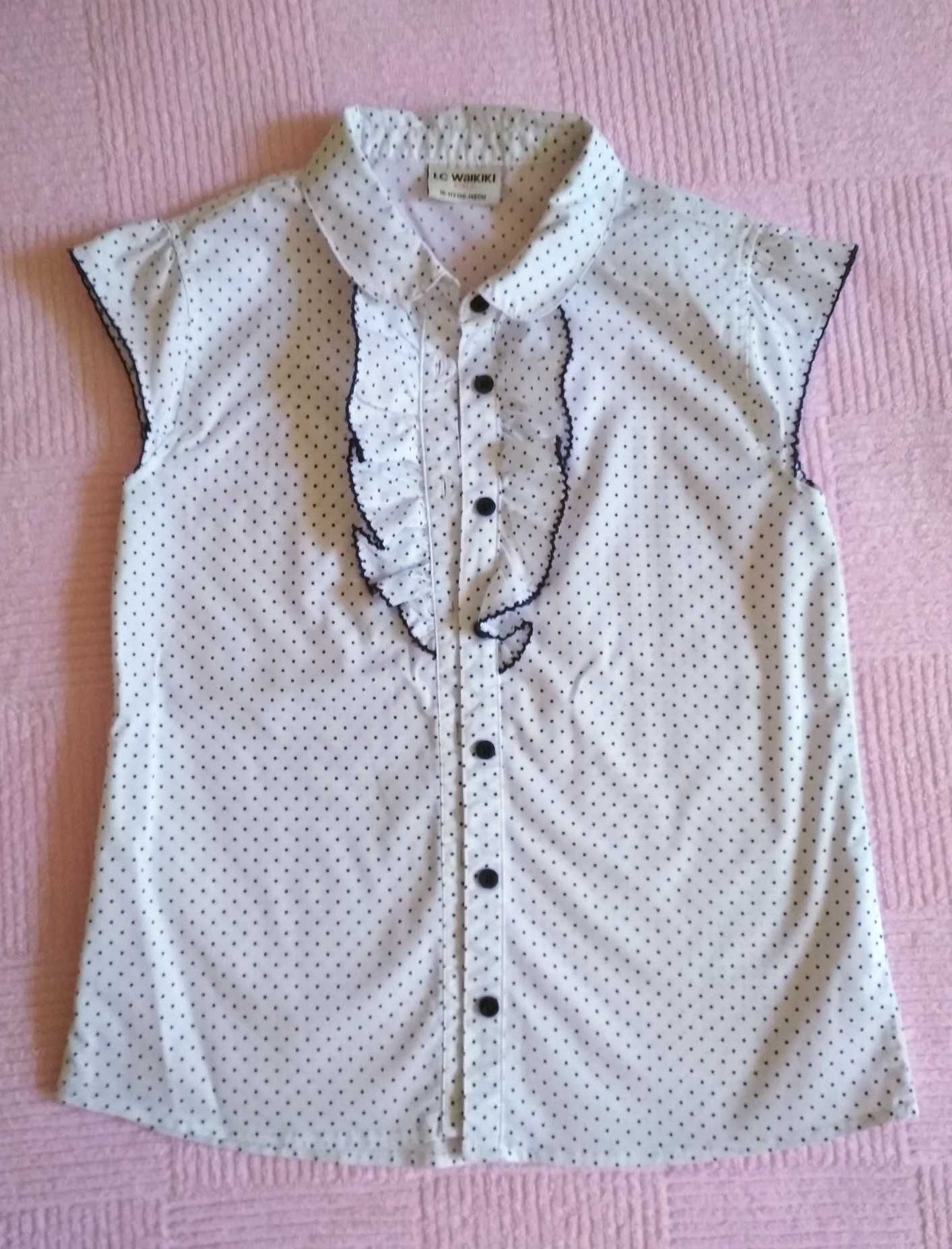 Блузка сорочка для дівчинки на зріст 128-134 см