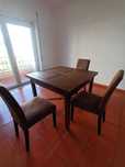 Mesa de Jantar Madeira Expansível com CADEIRAS