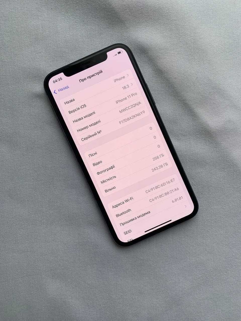 Iphone 11 pro 256 gb, ідеальний стан, айфон 11 про 256 гб