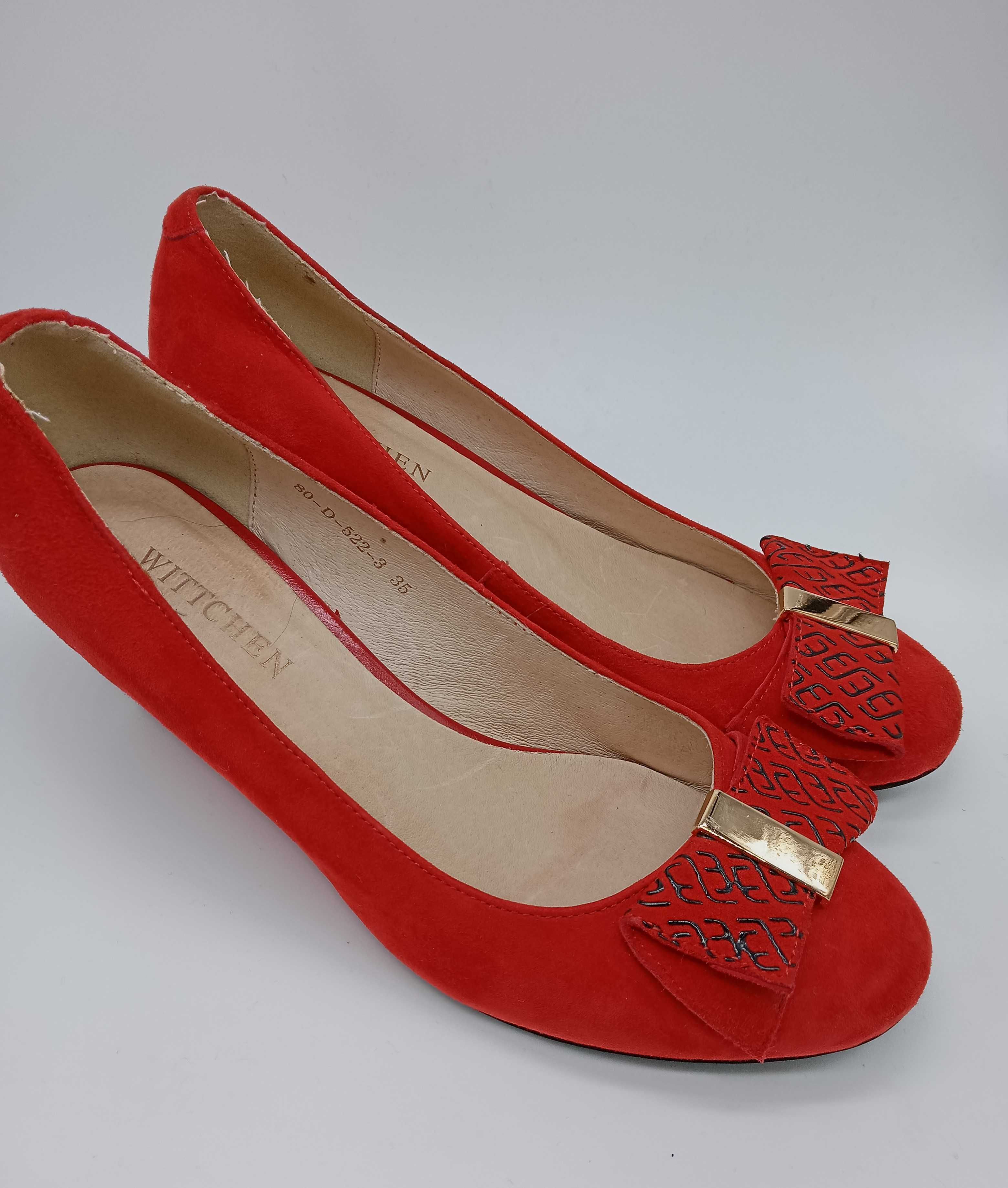 buty czerwone Wittchem r. 36
