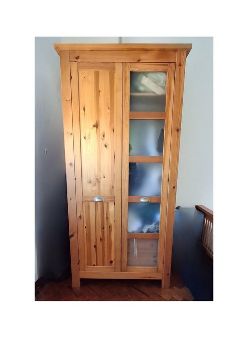 Conjunto Quarto Solteiro (Cama + Mesa Cabeceira + Roupeiro) – Oferta C