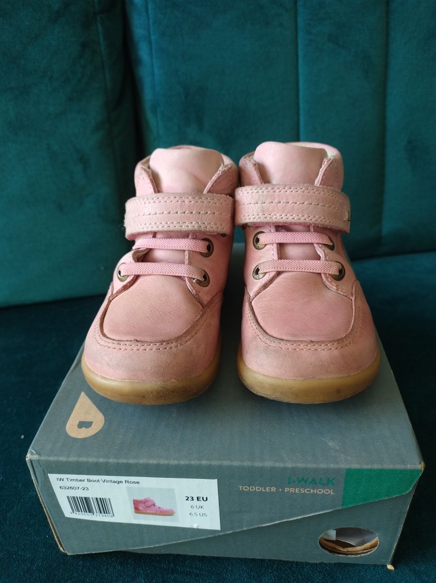 Różowe buty Bobux Timber Boot Vintage Rose rozm. 23