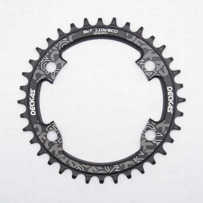 DECKAS 110BCD 36T 38T 40T 42T 44T 46T 48T 50T 52T zębatka narrow wide