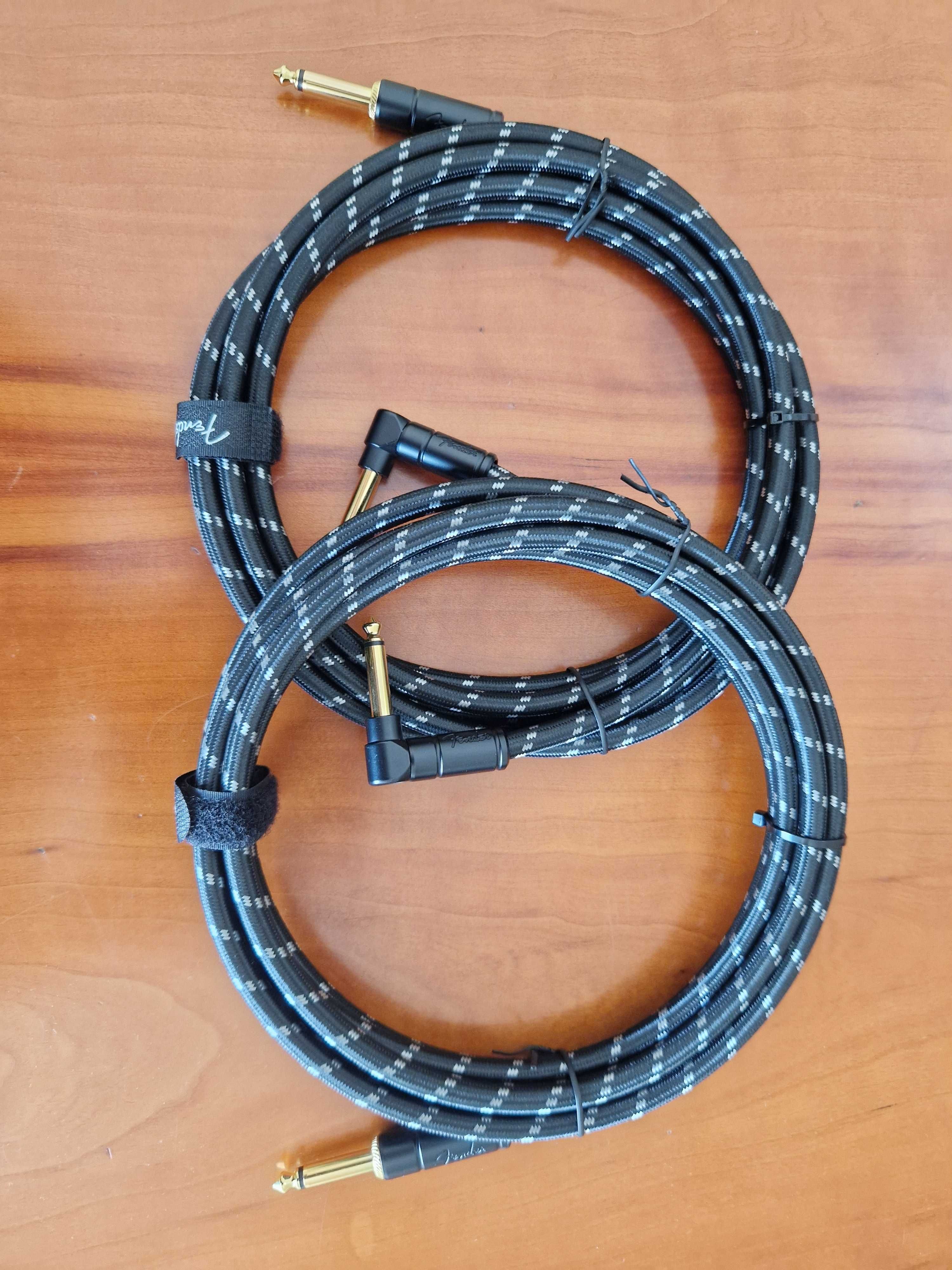 Cabos de guitarra Fender Deluxe Tweed (Preto/Amarelo)