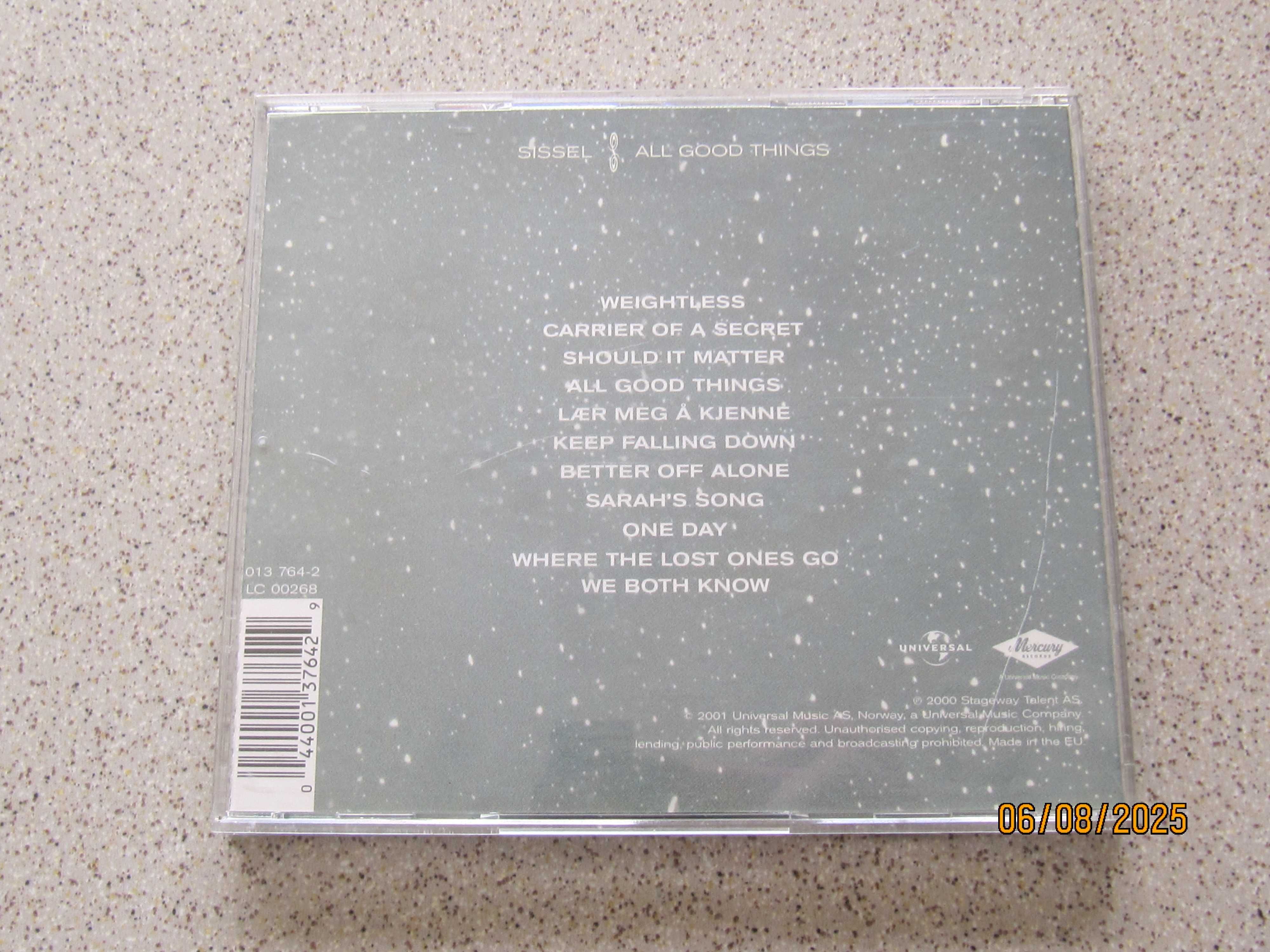 CD - Sissel – All Good Things - 2001