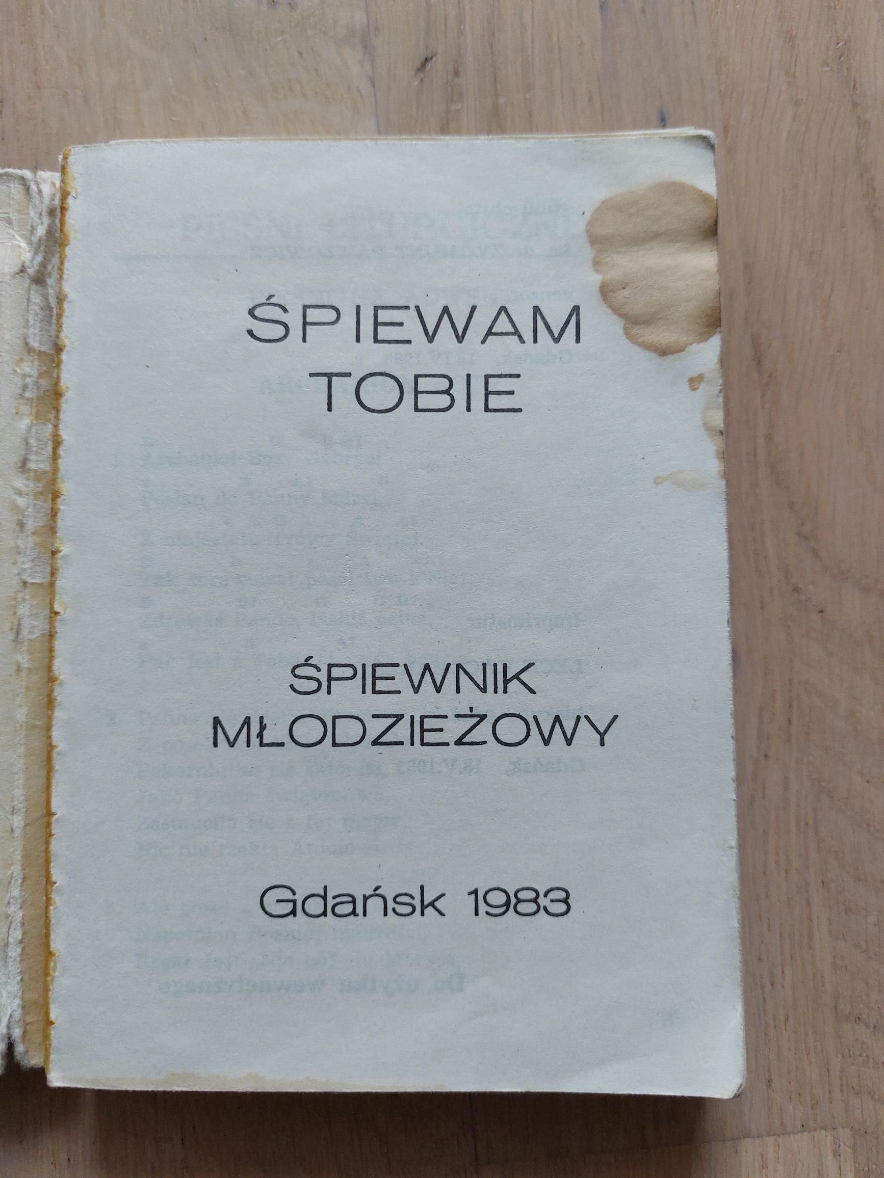 Śpiewam Tobie, śpiewnik młodzieżowy, Gdańsk 1983