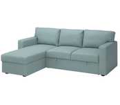 Sofa rozkładana z szezlongiem, Narożnik IKEA Barslov