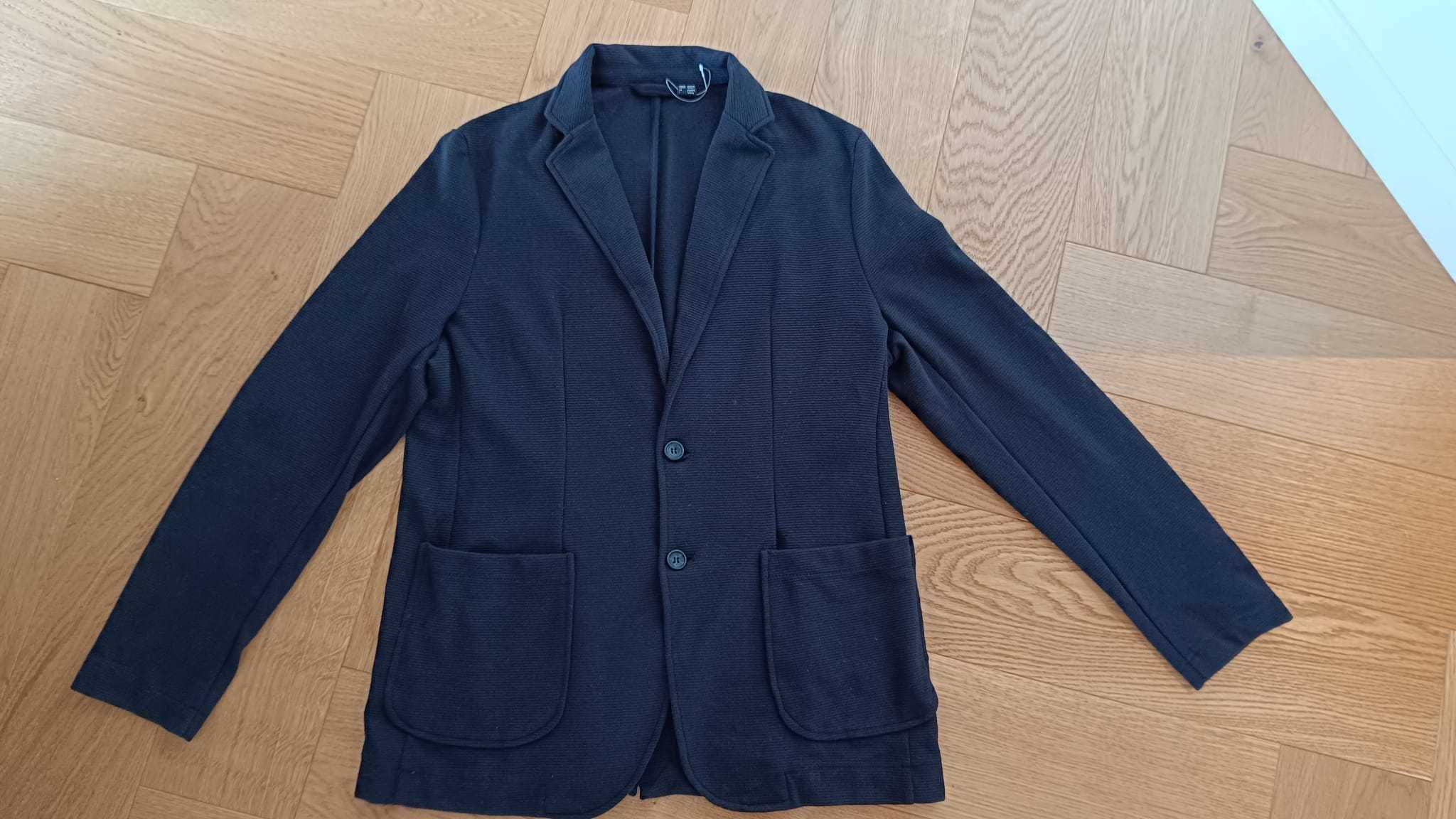 Nowa czarna marynarka/blazer męska L 52/54 swobodna