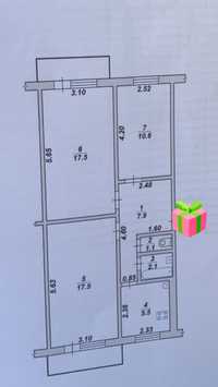 Продаж 3к з квадратним холом в центрі міста