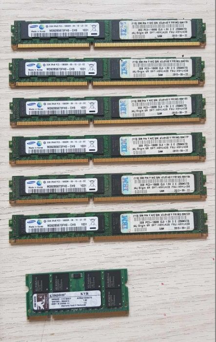 Pamięć RAM pamięci 1GB 2GB 512MB, 256MB komplet