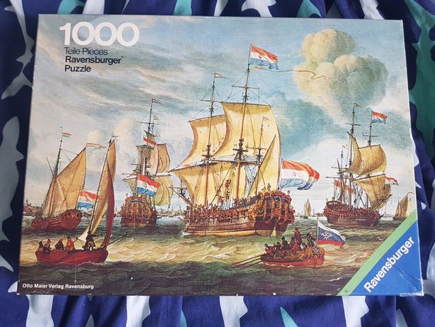 Puzzle 1000 okręty statki Ravensburger
