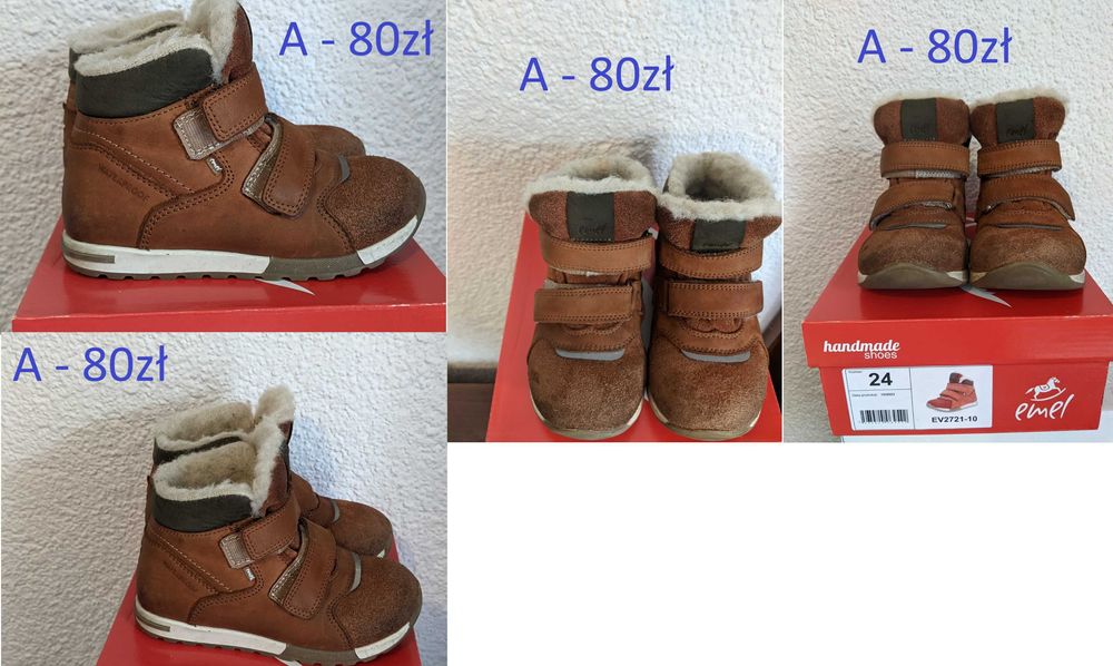 Buty zimowe, trapery, sandały, emel, GEOX nr 22, 23, 24, 25 jak nowe!