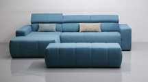 SYZ DESIGN narożnik regulowane zagłówki rogówka sofa kanapa tkanina