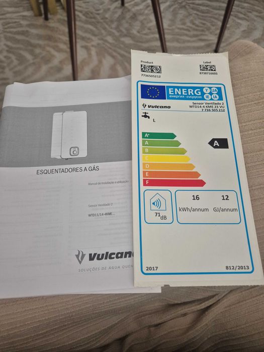 Esquentador vulcano ventilado WTD 14
