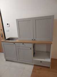 Kuchnia Ikea Knoxhult 180 cm, zlew I syfon