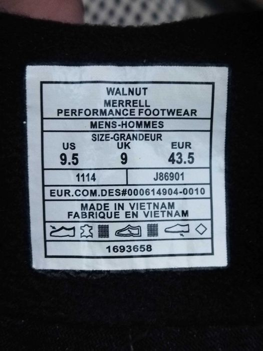 27-27,5 см мембранные кроссовки Merrell Meindl Gore-Tex кросівки GTX