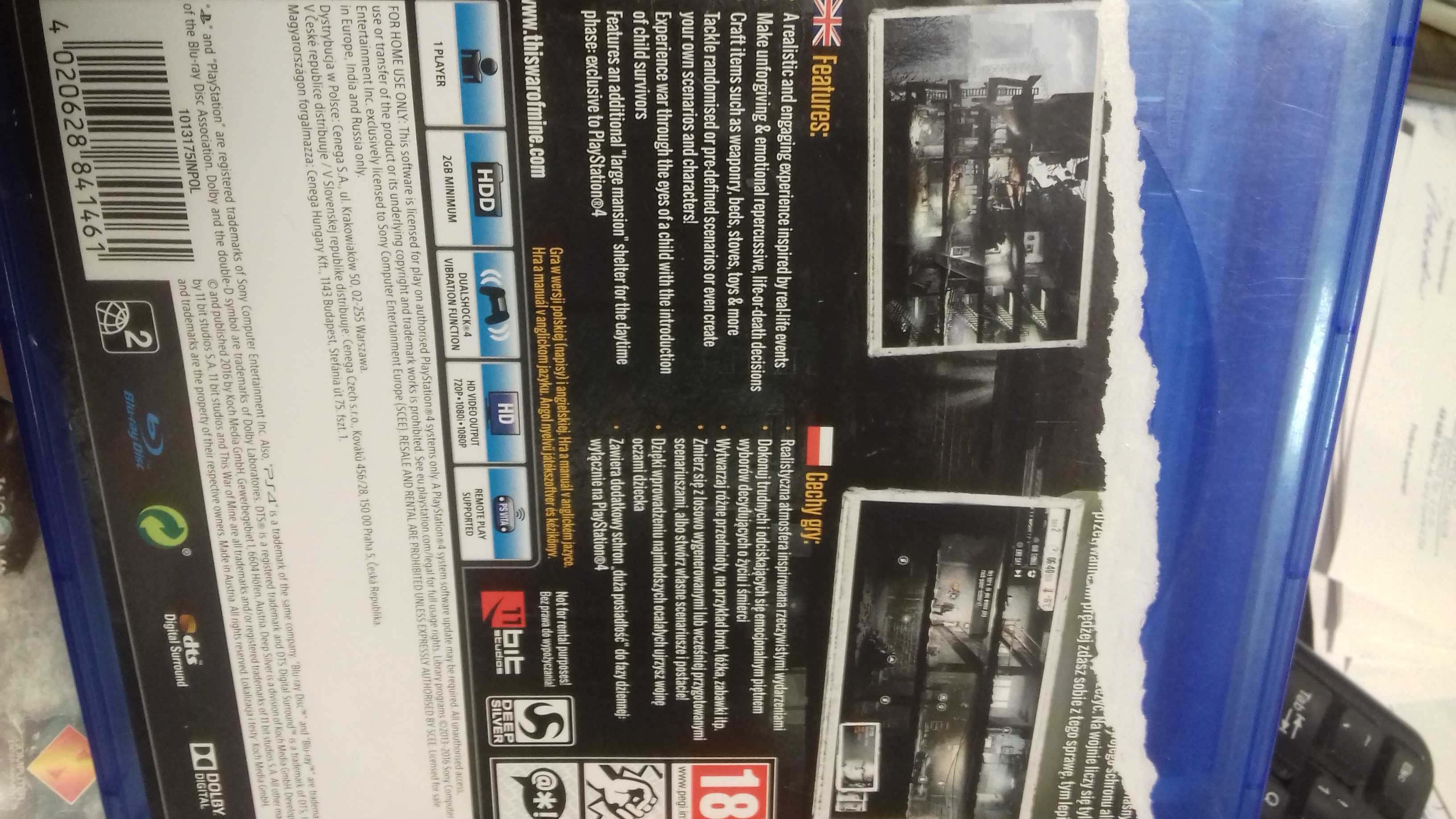 This war of mine ps4, gra używana, sklep WYMIANA