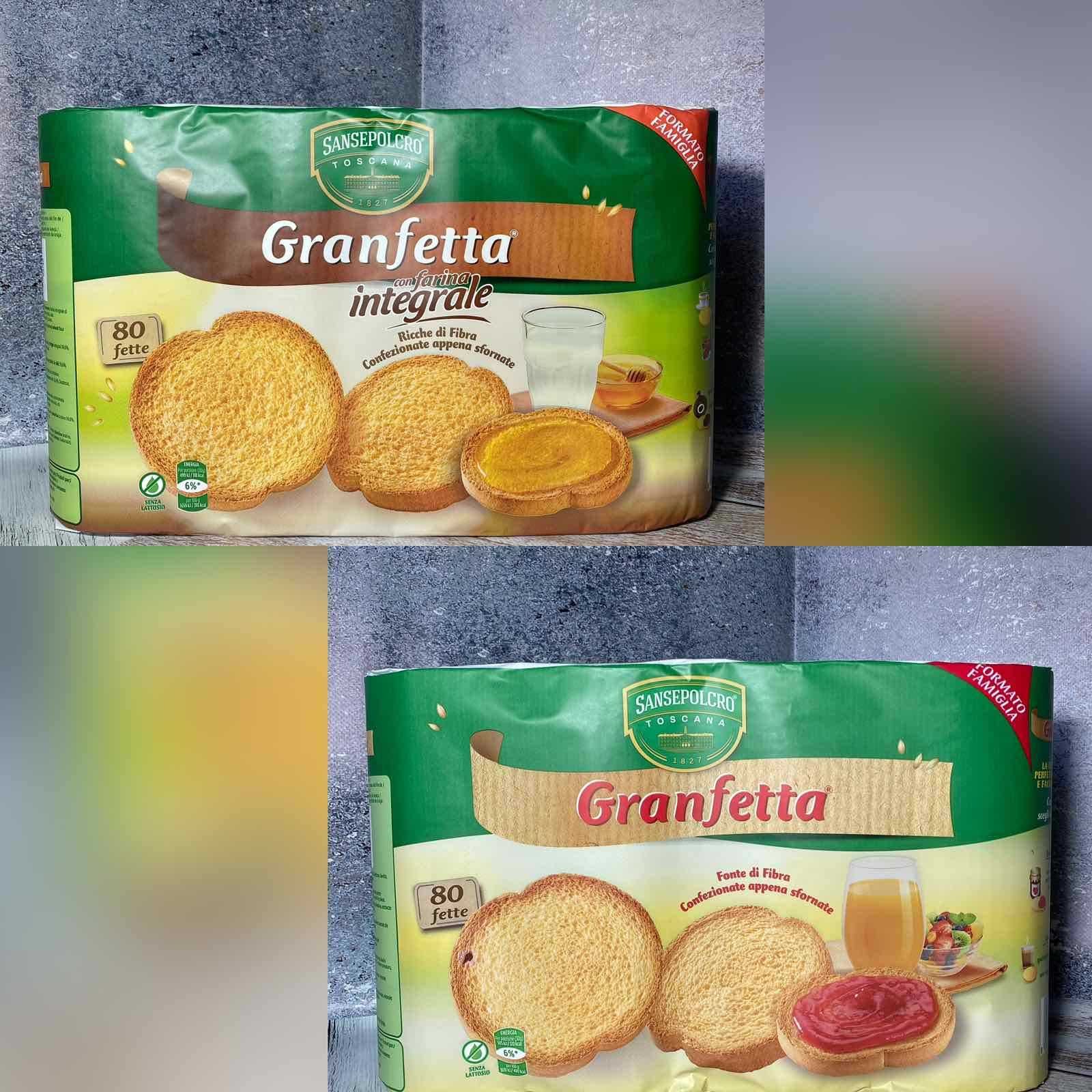 Грінки Sansepolcro Granfette 2 види
Вага 600 грам