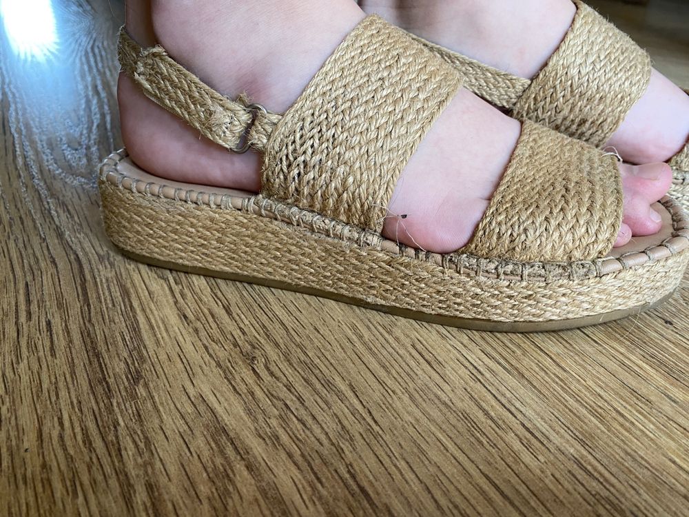 Sandały Zara sandałki damskie lato buty 37 espandryle śliczne 37