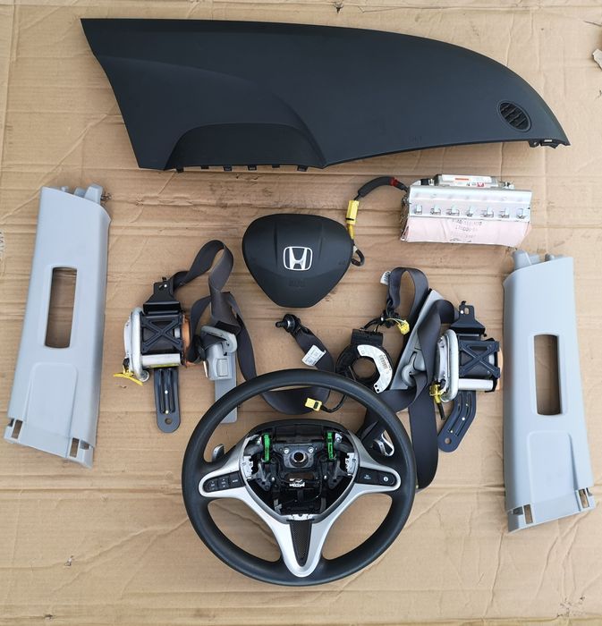 Jazz 3 PODUSZKI zestaw Airbag 08-> ORYGINAŁ pasy zaślepka taśma półka