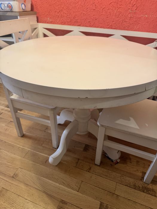 Комплект стіл, лавка, стільці