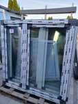Okno pcv 1400 x 1435 antracyt trzyszybowe