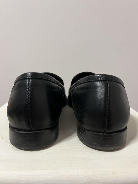 Lordsy, mokasyny czarne skórzane damskie Vistula 39