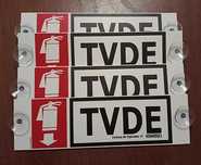 Vendo Placa TVDE+Extintor Com Ventosas