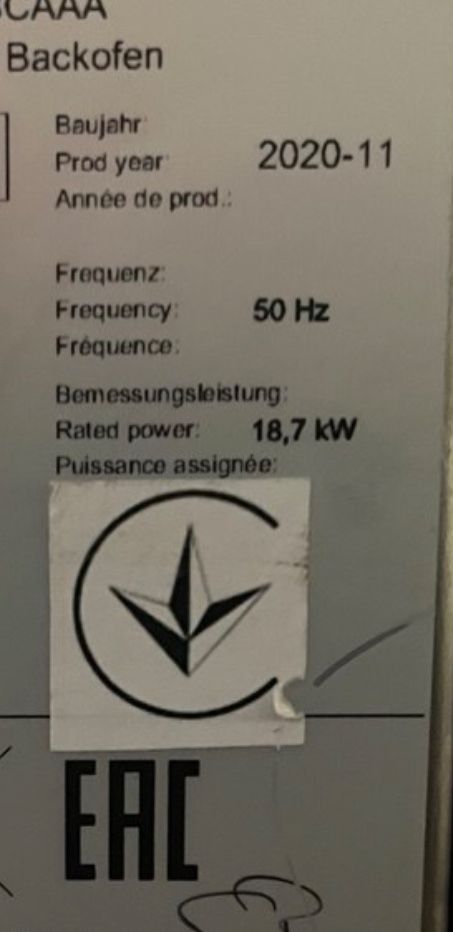 Конвекційна піч WIESHEU 2600-A-EBBBCААА Euromat 64 L Backofen