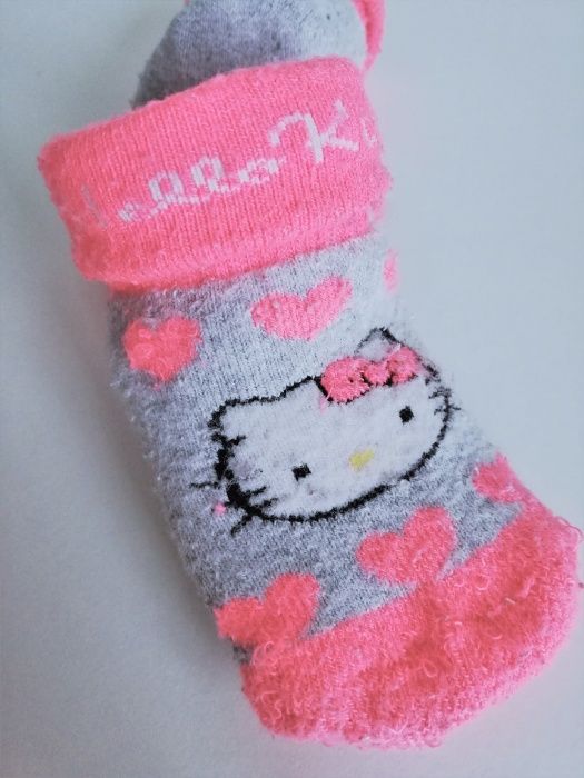 Skarpetki niemowlęce frotte Hello Kitty 0-15