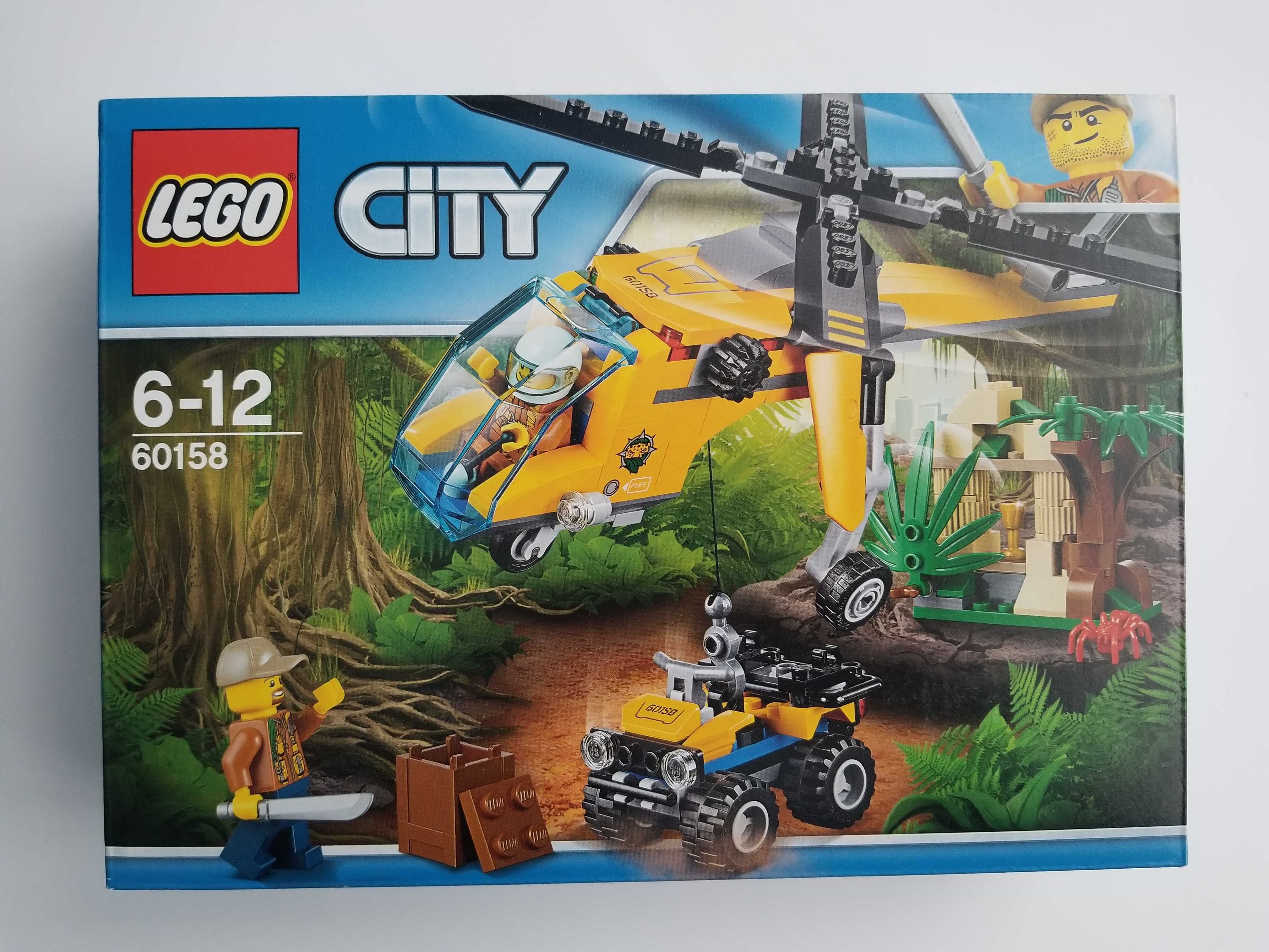 Конструктор LEGO City 60158 Грузовой вертолет исследователей джунглей