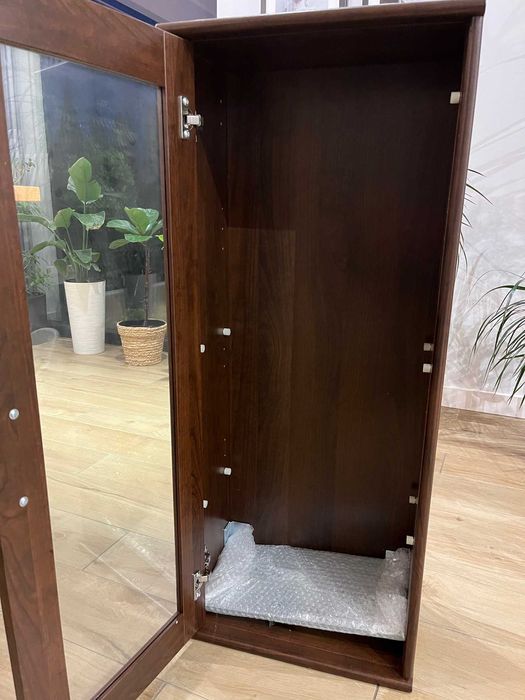 IKEA TOCKARP Szafka ścienna, witryna szklana, barek - brązowa 38x92cm