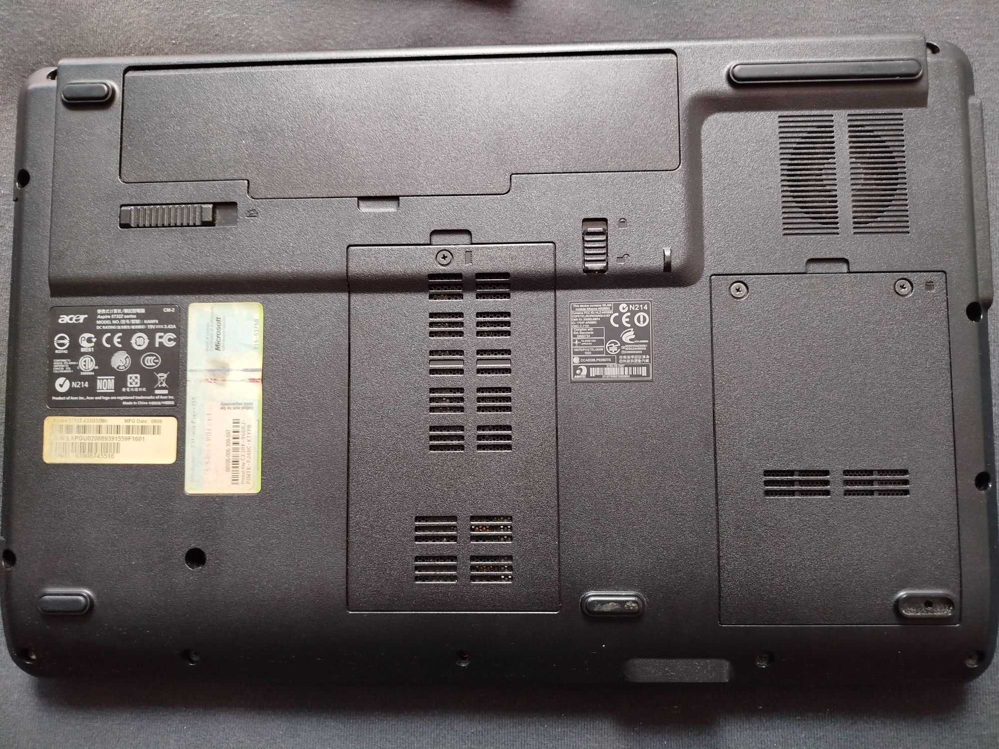Laptop Acer uszkodzony