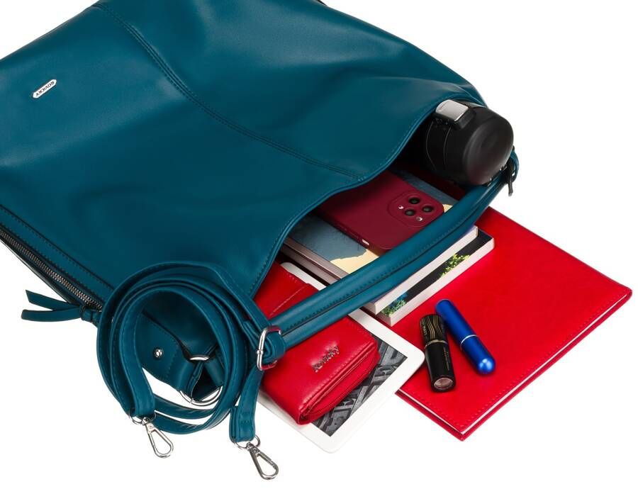 klasyczna shopperka damska ze skóry ekologicznej - rovicky