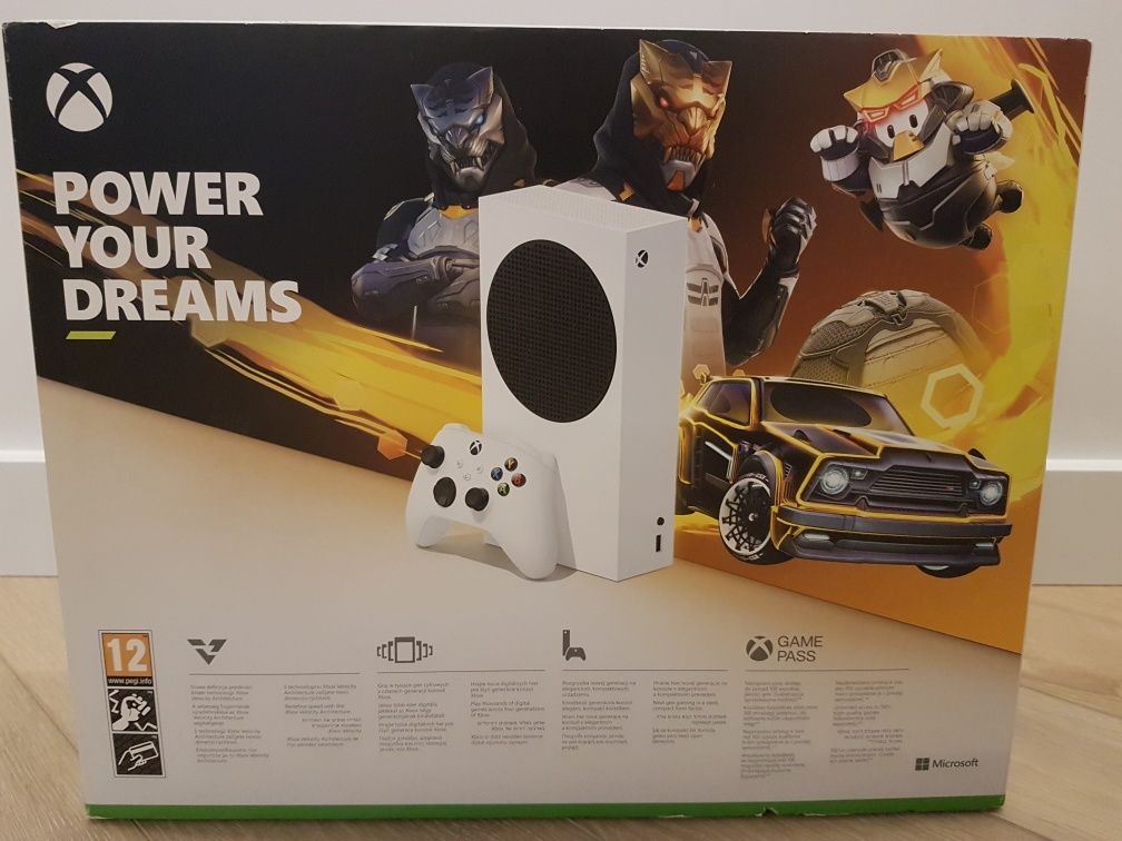 NOWA konsola XBOX Series S 512 GB Fortnite, Rocket League, Fallguys