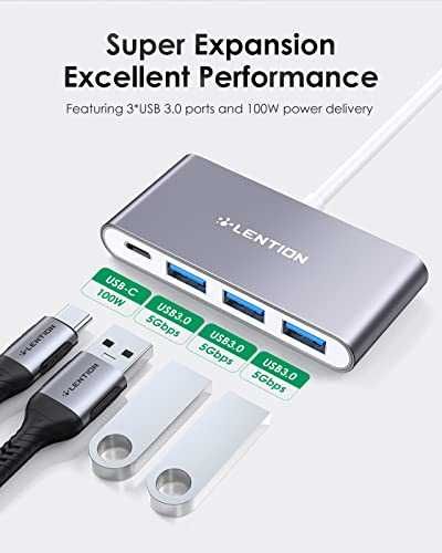 LENTION 4w1 USB-C Hub z 3xUSB3.0