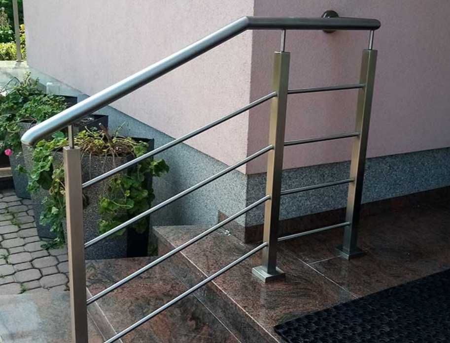 Balustrady poręcze daszki STAL NIERDZEWNA