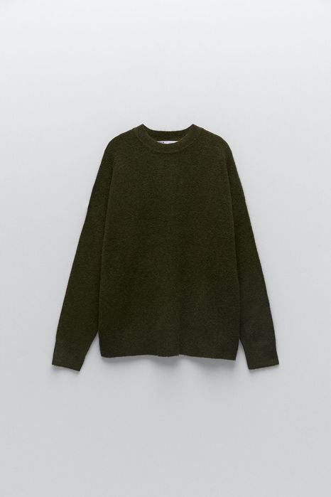 Вовняний светр хакі Zara