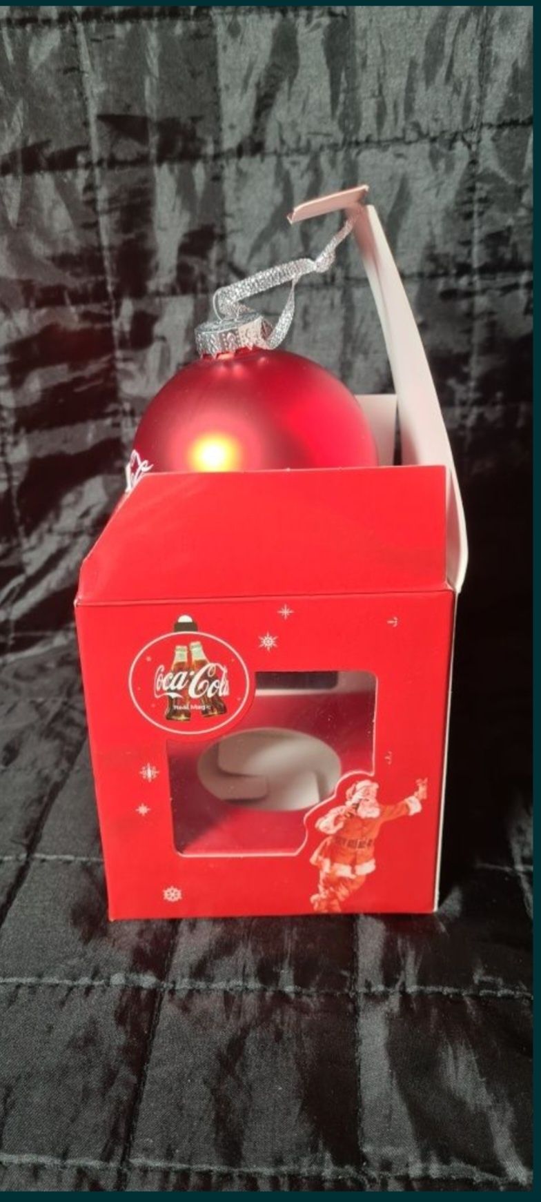 [8] Bombka Coca-Cola kultowa, oryginał  szklana, przesyłka olx