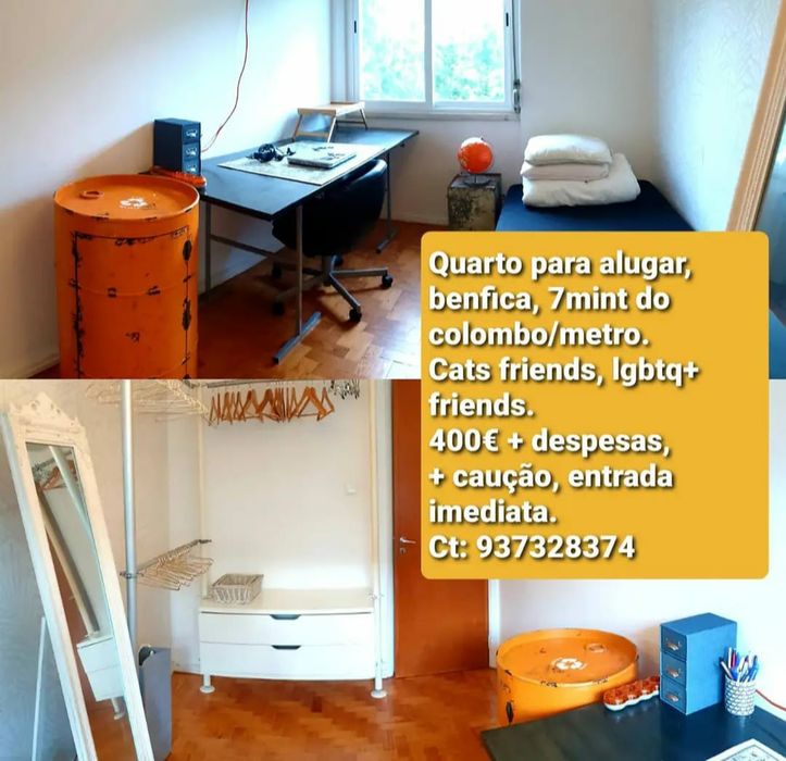 Alugo quarto em Benfica