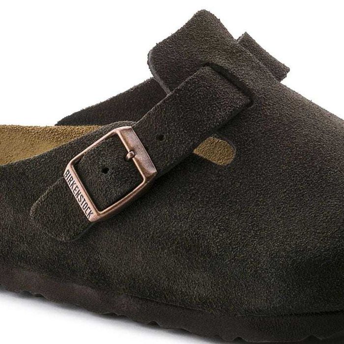Сабо Birkenstock Boston Soft Footbed Suede Leather Mocha