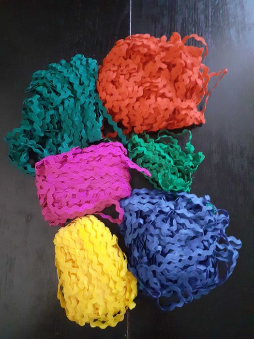 Fita acabamento zigue zague/zig zag material costura