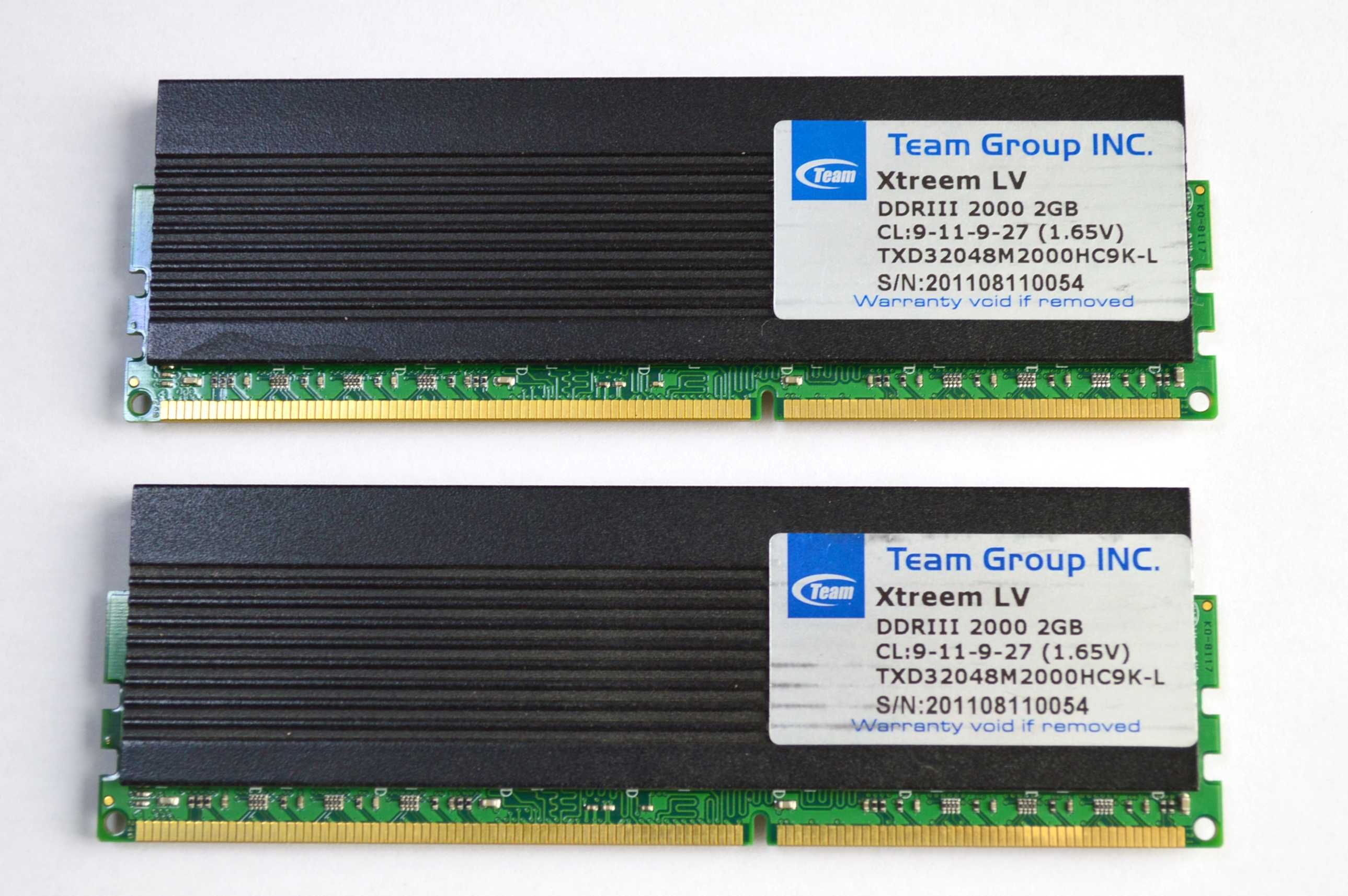 Оперативна пам'ять DDR3 TEAM Xtreem LV 2000 MHz 4 Gb 2x2Gb