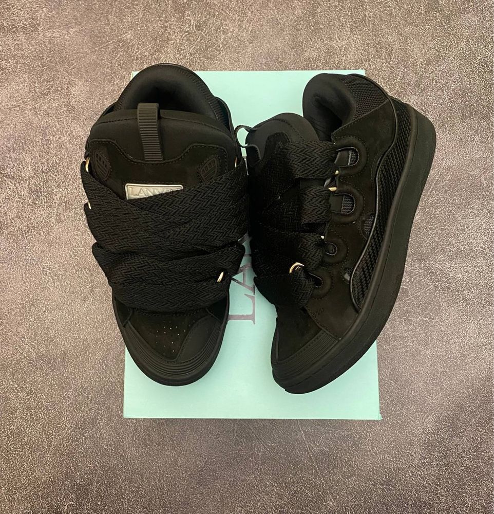 Кросівки Lanvin Curb Sneakers Black Premium (Чорні),ланвін,курб,ланвін