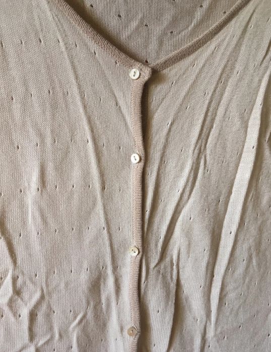 Rozpinany Na guziki Sweterek W wytłaczany delikatny wzór VILA rozm. S