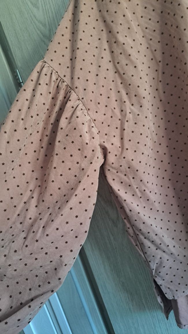 Koszula damska Wiya plus size luźny krój 46 48 XXL brudny róż