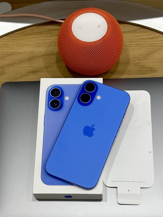 iPhone 16 128Gb Ultramarine Новий (АКБ 100% 0 циклів, байпас)