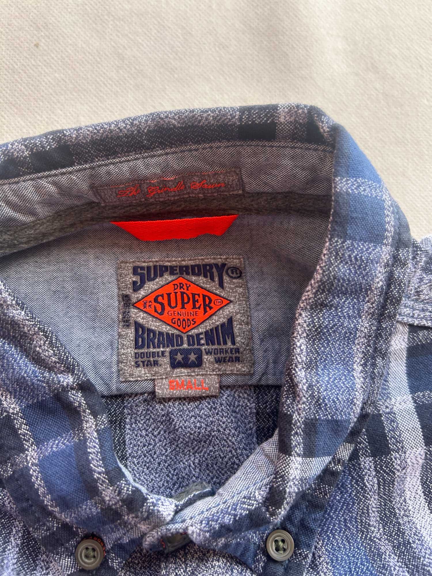 SuperDry _ Flanelowa koszula S _ 100% bawełna