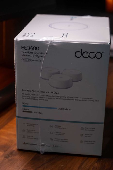 Sistema Mesh TP-Link Deco BE25 BE3600 WiFi 7 Pack-3 - NOVO / SELADO
